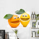 Laughing Orange and Lemon Wall Decal