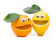 Laughing Orange and Lemon Wall Decal