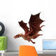 Gliding Red Dragon Wall Decal