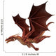 Gliding Red Dragon Wall Decal