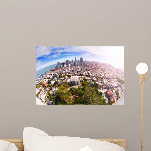 Fisheye San Francisco Panorama Wall Decal