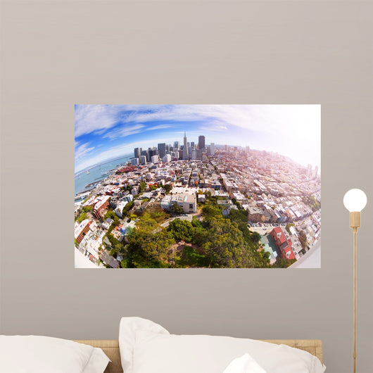Fisheye San Francisco Panorama Wall Decal