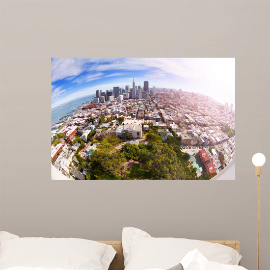 Fisheye San Francisco Panorama Wall Decal