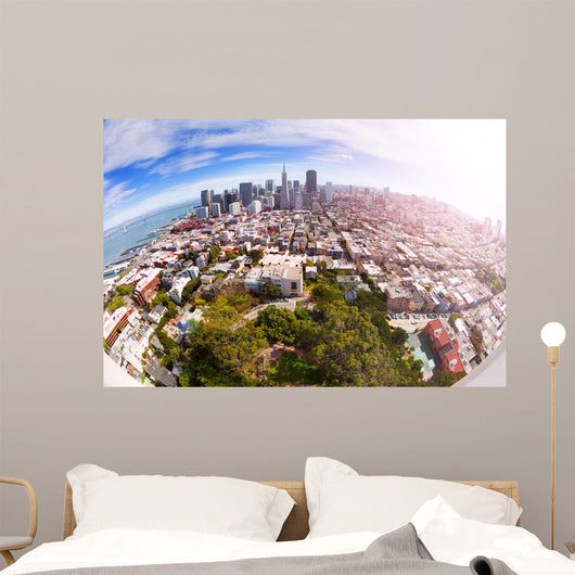 Fisheye San Francisco Panorama Wall Decal