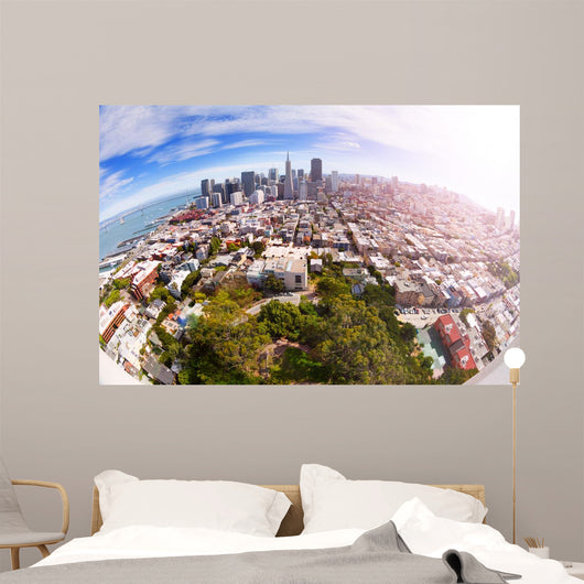 Fisheye San Francisco Panorama Wall Decal