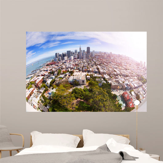 Fisheye San Francisco Panorama Wall Decal