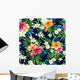 Tropical Summer Hibiscus Wall Decal