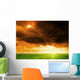 Field Flax and Blue Wall Decal