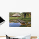 Country House Bank Lake Wall Decal