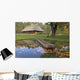 Country House Bank Lake Wall Decal
