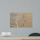 Fussabdr Cke im Sand Wall Decal
