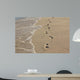 Fussabdr Cke im Sand Wall Decal