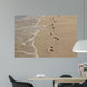 Fussabdr Cke im Sand Wall Decal