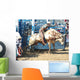 Cowboy Riding Bull Wall Decal