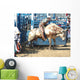Cowboy Riding Bull Wall Decal