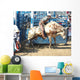 Cowboy Riding Bull Wall Decal