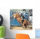 Bucking Bull Rider Wall Decal