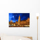 Night Scene Town Hall Wall Decal