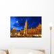 Night Scene Town Hall Wall Decal