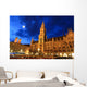Night Scene Town Hall Wall Decal