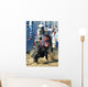 Bull Cowboy Rider Wall Decal