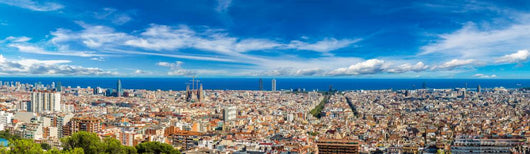 Panoramic Barcelona Wall Decal
