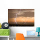 Lightening Strike over Johannesburg Wall Decal