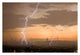 Lightening Strike over Johannesburg Wall Decal
