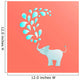 Baby Elephant Spraying Water Wall Decal