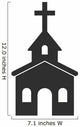 Iconic Church Wall Decal