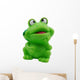 Small Green Toy Frog Wall Decal
