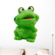 Small Green Toy Frog Wall Decal