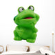 Small Green Toy Frog Wall Decal