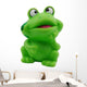 Small Green Toy Frog Wall Decal