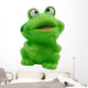 Small Green Toy Frog Wall Decal