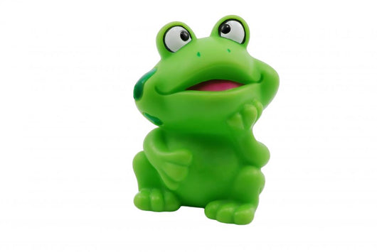 Small Green Toy Frog Wall Decal