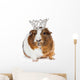 Cute Guinea Pig Wearing Wall Decal
