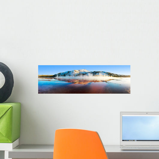Steam Rising from Grand Wall Decal Panoramic Wall Decal