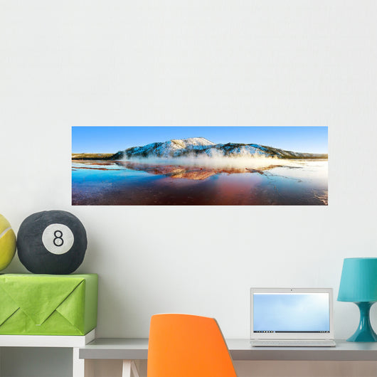 Steam Rising from Grand Wall Decal Panoramic Wall Decal