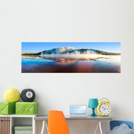 Steam Rising from Grand Wall Decal Panoramic Wall Decal
