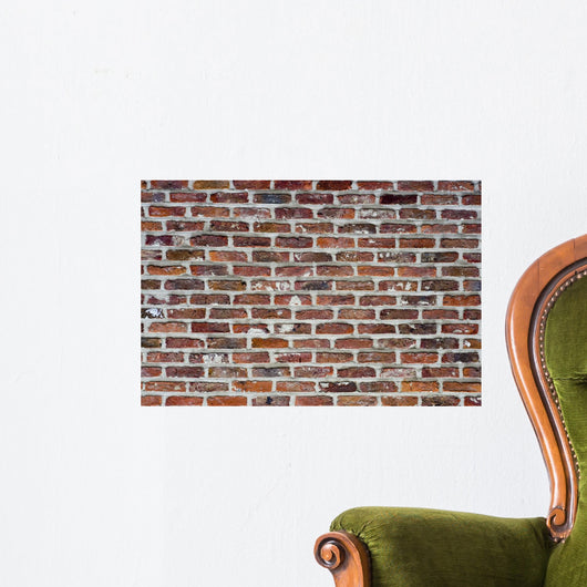 Rough Red Bricks and Wall Decal