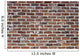 Rough Red Bricks and Wall Decal