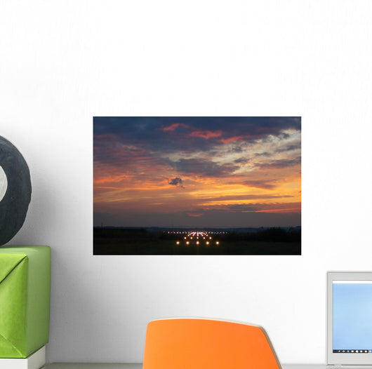 Airport Runway Lights Wall Decal