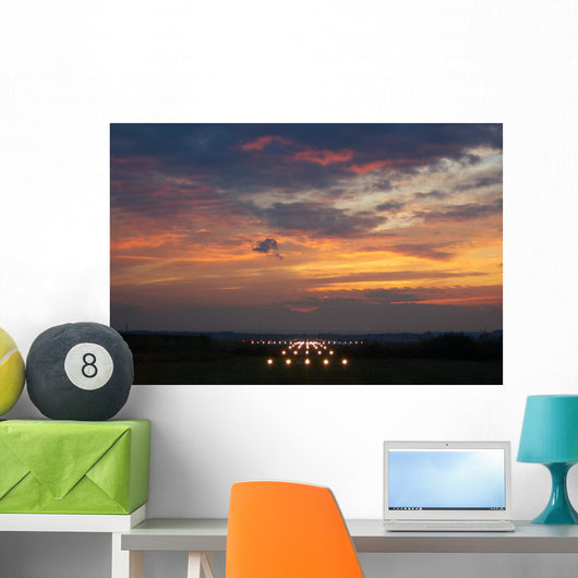 Airport Runway Lights Wall Decal