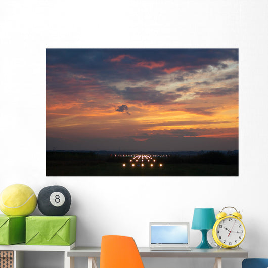 Airport Runway Lights Wall Decal