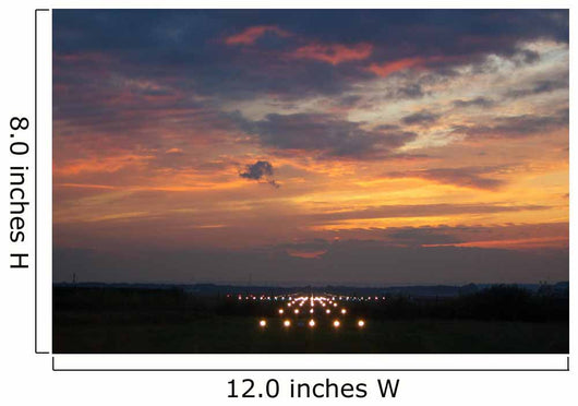 Airport Runway Lights Wall Decal