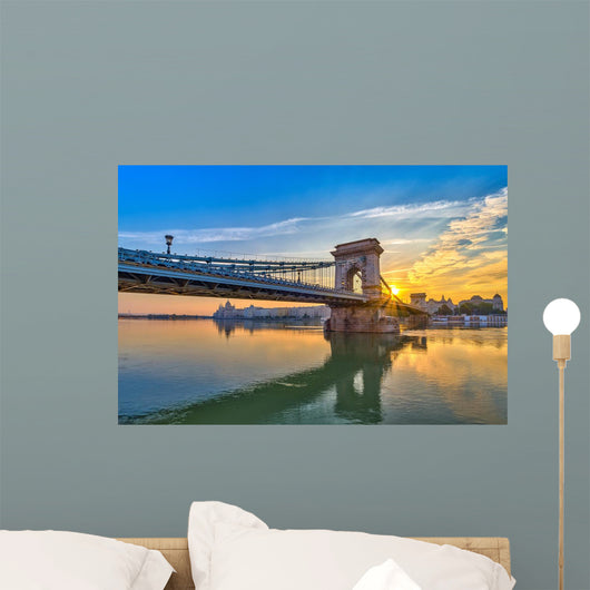 Budapest City Chain Bridge Wall Decal