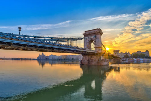 Budapest City Chain Bridge Wall Decal