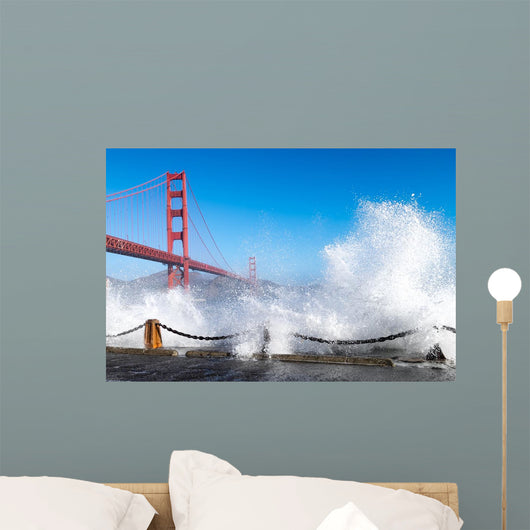 Dramatic Golden Gate Bridge Wall Decal