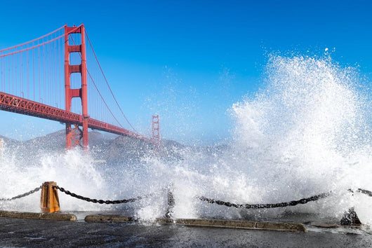 Dramatic Golden Gate Bridge Wall Decal